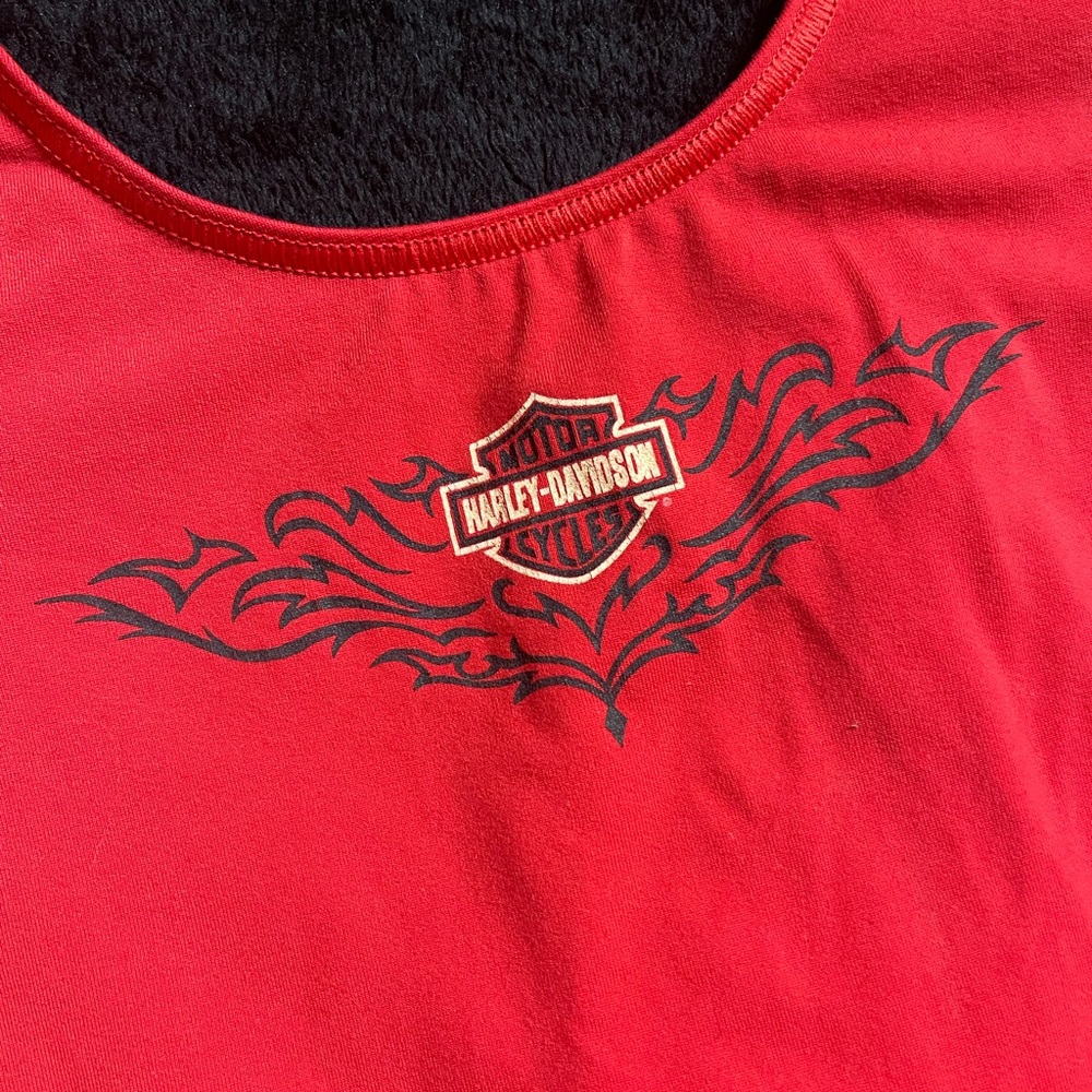 Harley Davidson red bodysuit short sleeve nwot m